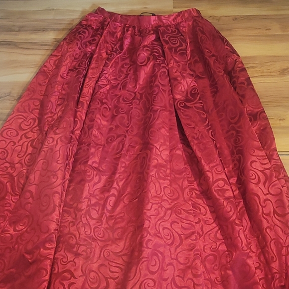 Vintage Homemade Red Skirt L - Picture 8 of 14